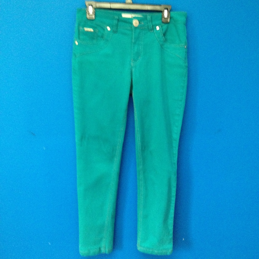 BEIJA FLOR Teal Jennifer Mid-Rise Jeans Sz 6